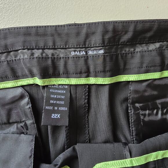 Dalia Collection Slacks Pants Women's 22X Black Stretch EUC - Picture 4 of 16